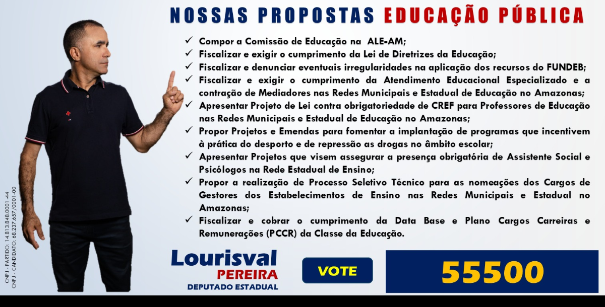 Propostas para a Educação Pública de Lourisval Pereira